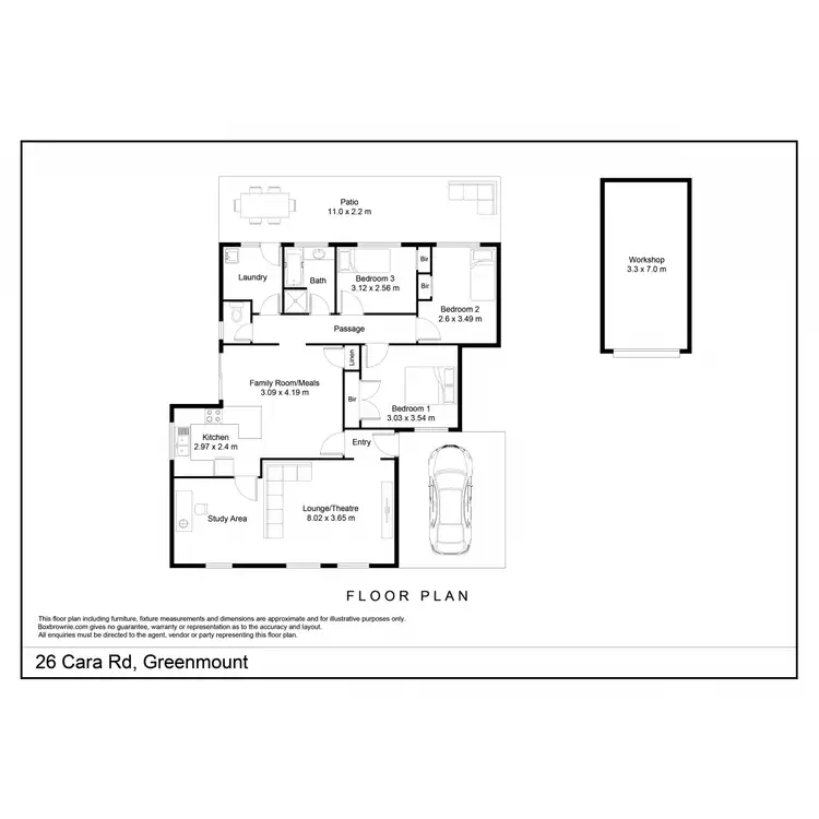 Floorplan of Homely house listing, 26 Cara Road, Greenmount WA 6056