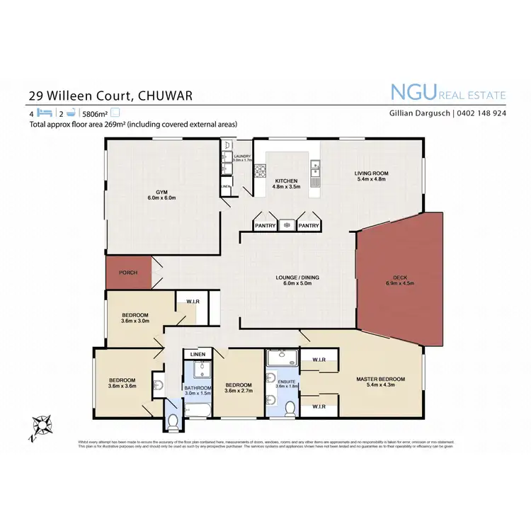 Floorplan of Homely house listing, 29 Willeen Court, Chuwar QLD 4306