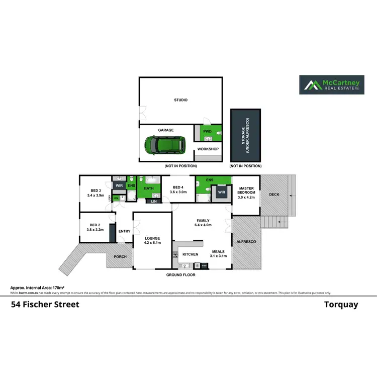Floorplan of Homely house listing, 54 Fischer Street, Torquay VIC 3228