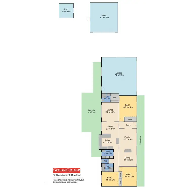 Floorplan of Homely house listing, 37 Blackburn Street, Stratford VIC 3862