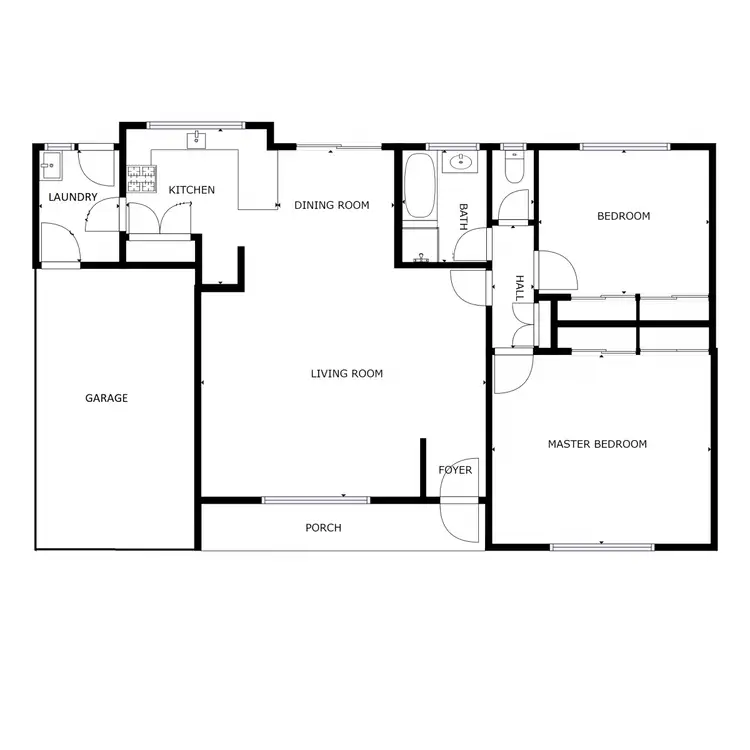 Floorplan of Homely apartment listing, 1/674 Union Road, Lavington NSW 2641
