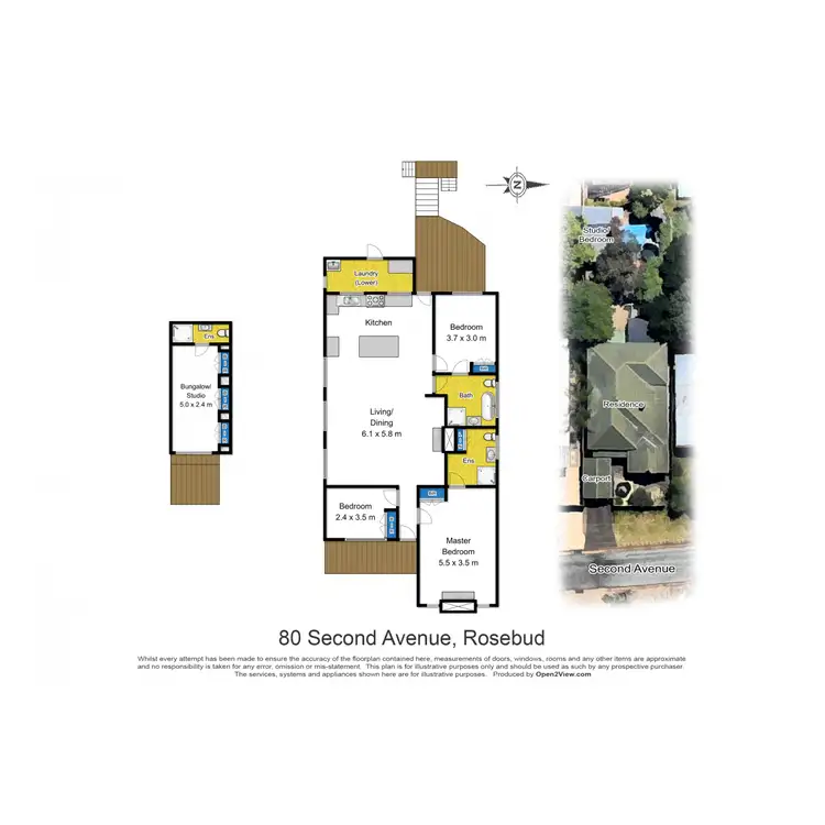 Floorplan of Homely house listing, 80 Second Avenue, Rosebud VIC 3939
