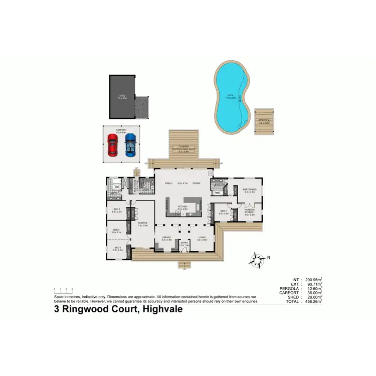 Floorplan of Homely house listing, 3 Ringwood Court, Highvale QLD 4520