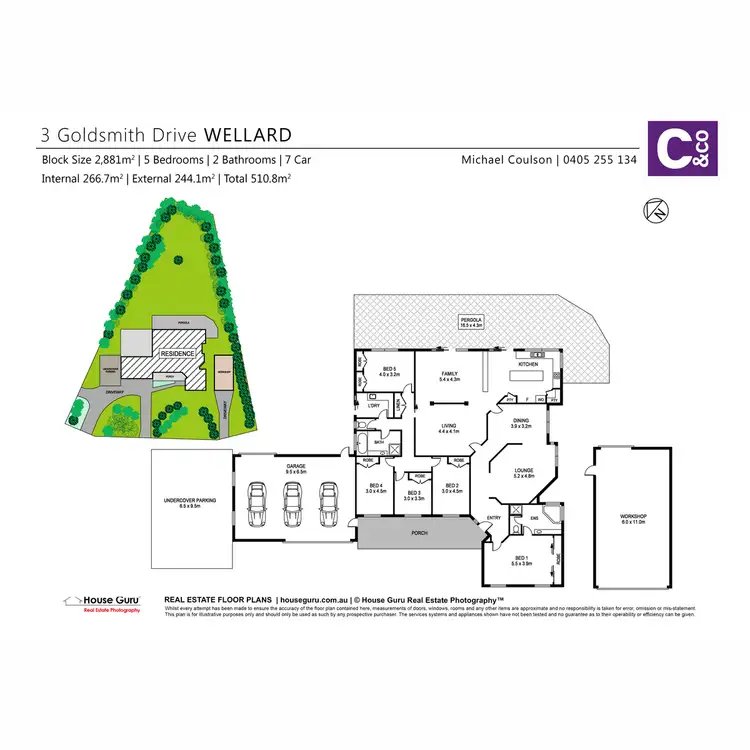 Floorplan of Homely house listing, 3 Goldsmith Drive, Wellard WA 6170
