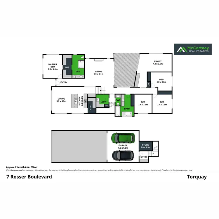 Floorplan of Homely house listing, 7 Rosser Boulevard, Torquay VIC 3228