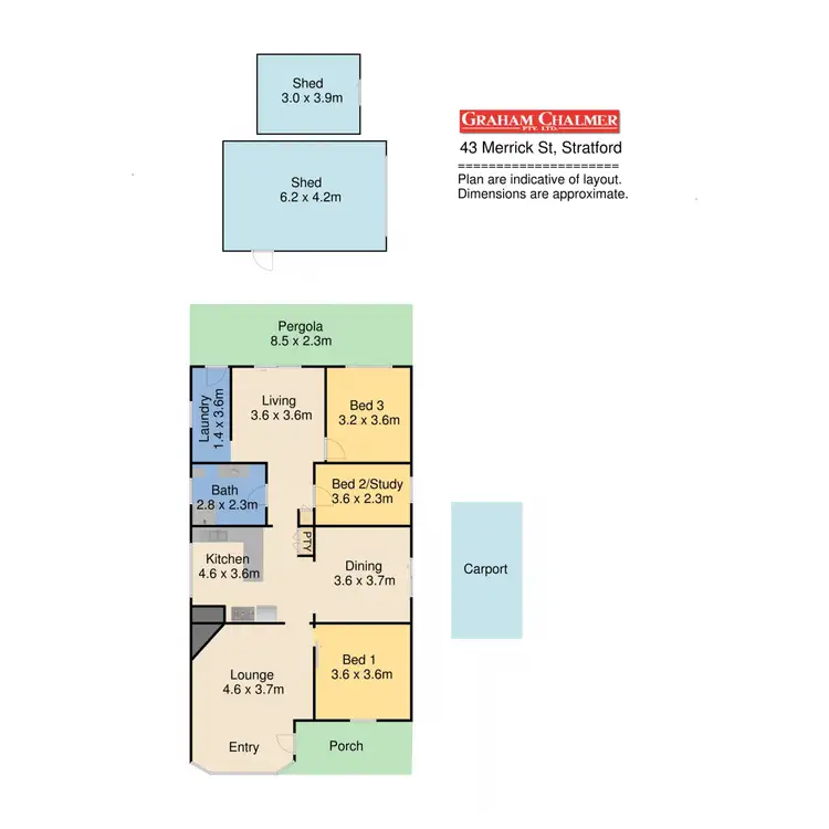 Floorplan of Homely house listing, 43 Merrick Street, Stratford VIC 3862