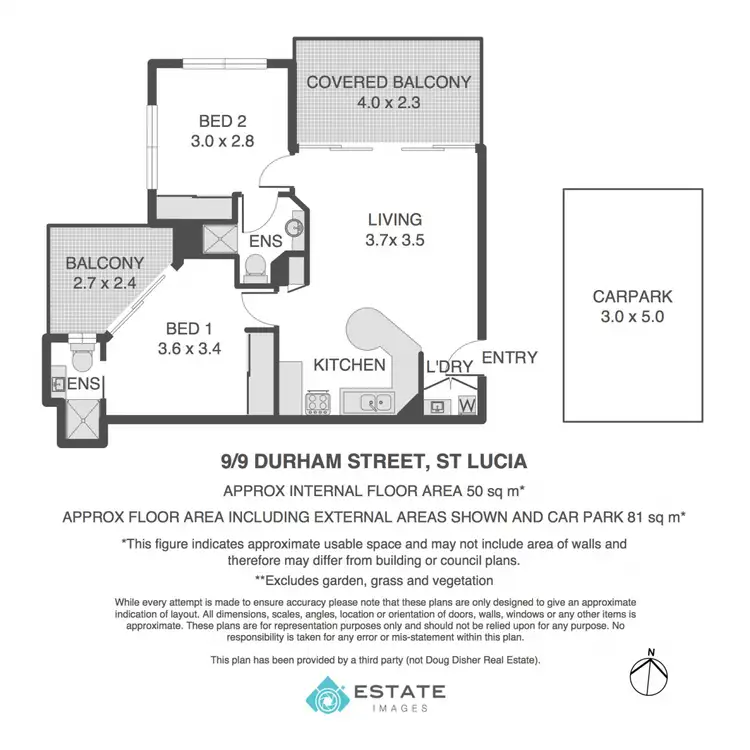 Floorplan of Homely apartment listing, 9/9 Durham Street, St Lucia QLD 4067