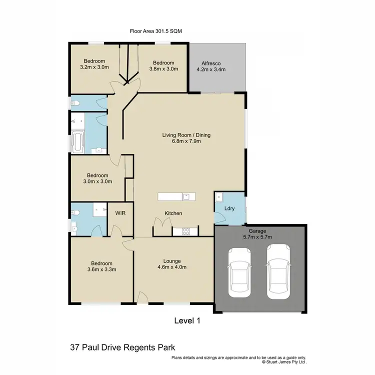 Floorplan of Homely house listing, 37 Paul Drive, Regents Park QLD 4118