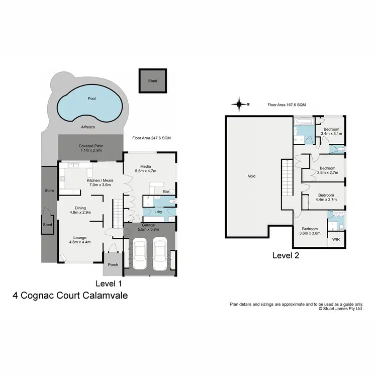 Floorplan of Homely house listing, 4 Cognac Court, Calamvale QLD 4116
