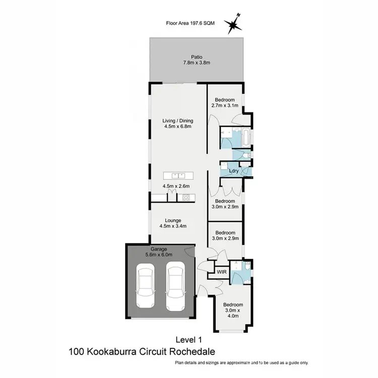 Floorplan of Homely house listing, 100 Kookaburra Circuit, Rochedale QLD 4123