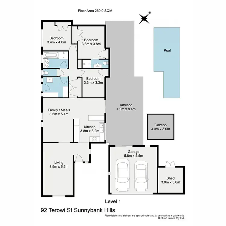 Floorplan of Homely house listing, 92 Terowi Street, Sunnybank Hills QLD 4109