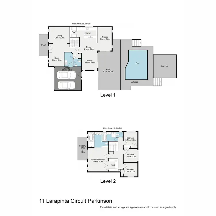 Floorplan of Homely house listing, 11 Larapinta Circuit, Parkinson QLD 4115