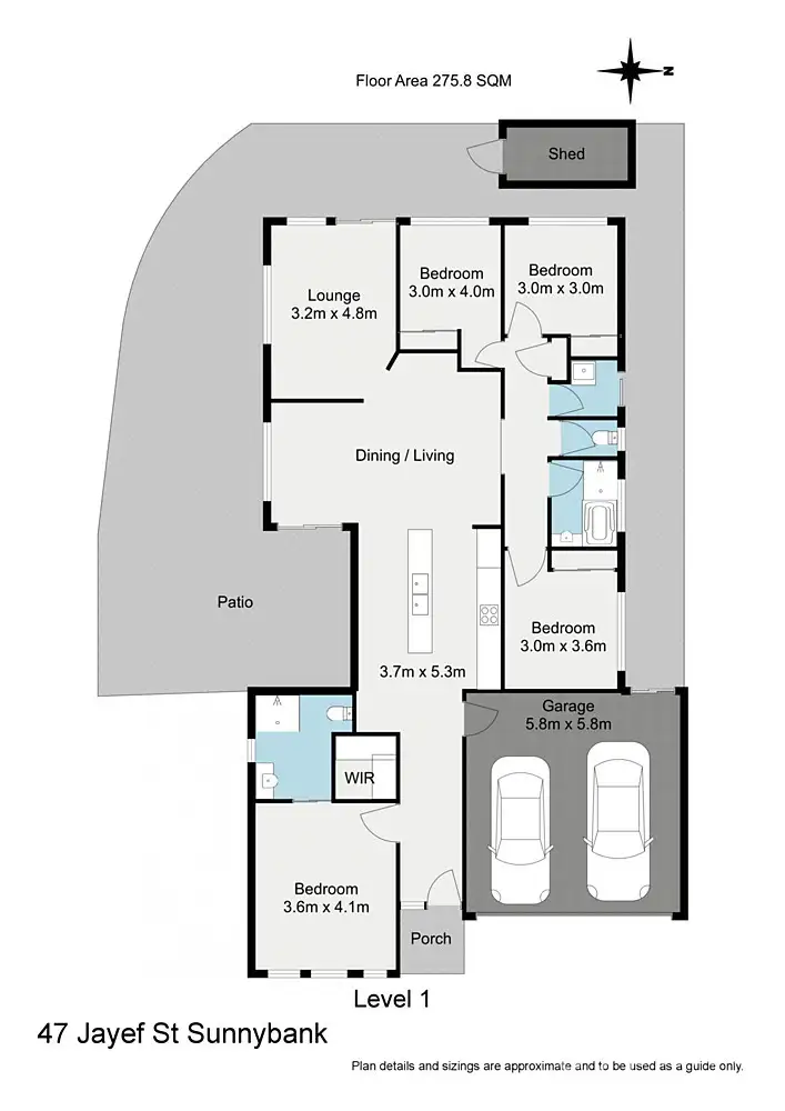 Floorplan of Homely house listing, 47 Jayef Street, Sunnybank Hills QLD 4109