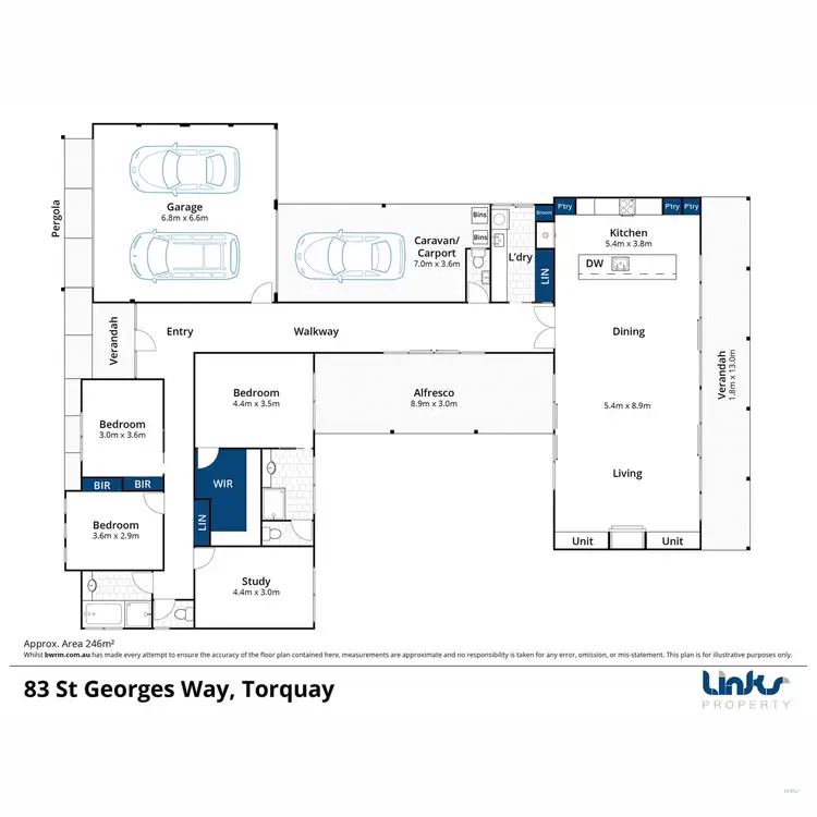 Floorplan of Homely house listing, 83 St Georges Way, Torquay VIC 3228