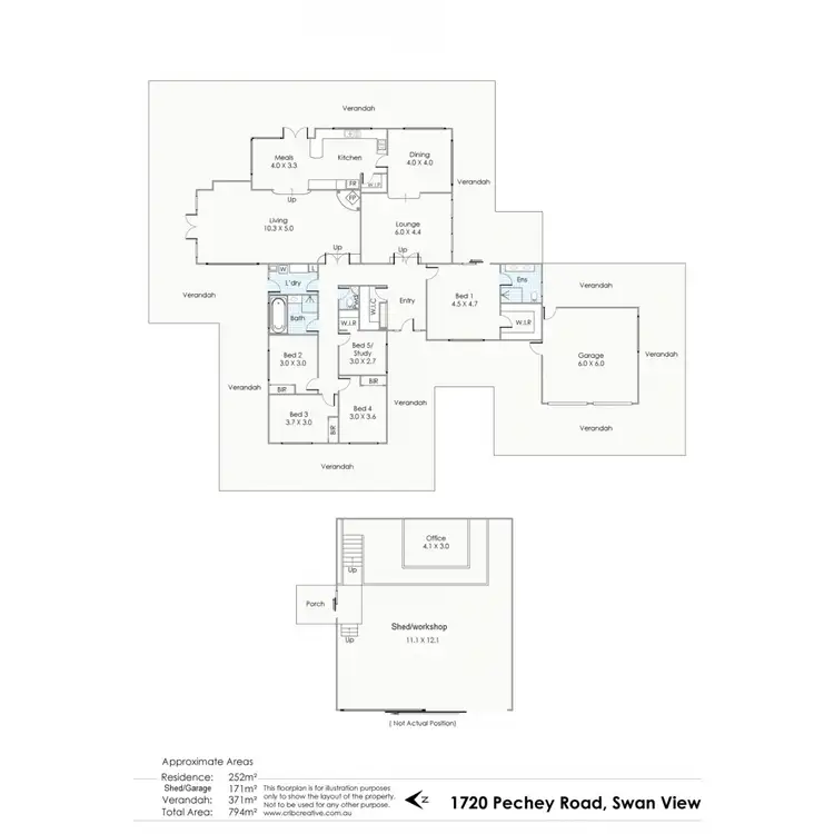 Floorplan of Homely house listing, 1720 Pechey Road, Swan View WA 6056