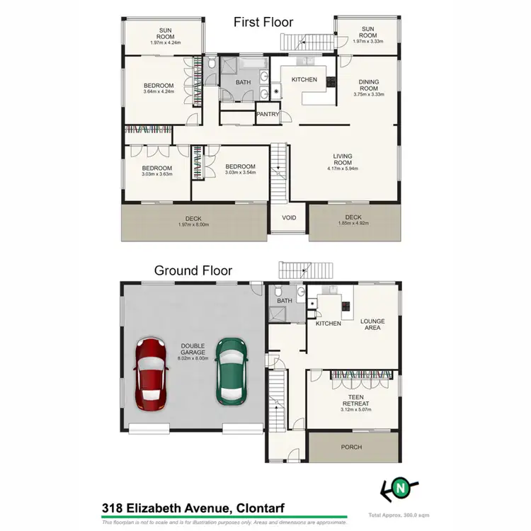 Floorplan of Homely house listing, 318 Elizabeth Avenue, Clontarf QLD 4019