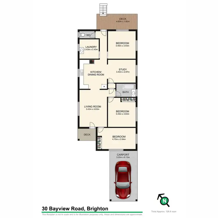 Floorplan of Homely house listing, 30 Bayview Road, Brighton QLD 4017