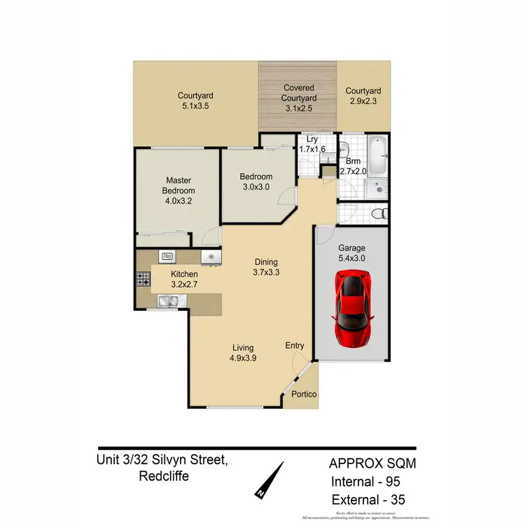 Floorplan of Homely villa listing, 3/32 Silvyn Street, Redcliffe QLD 4020