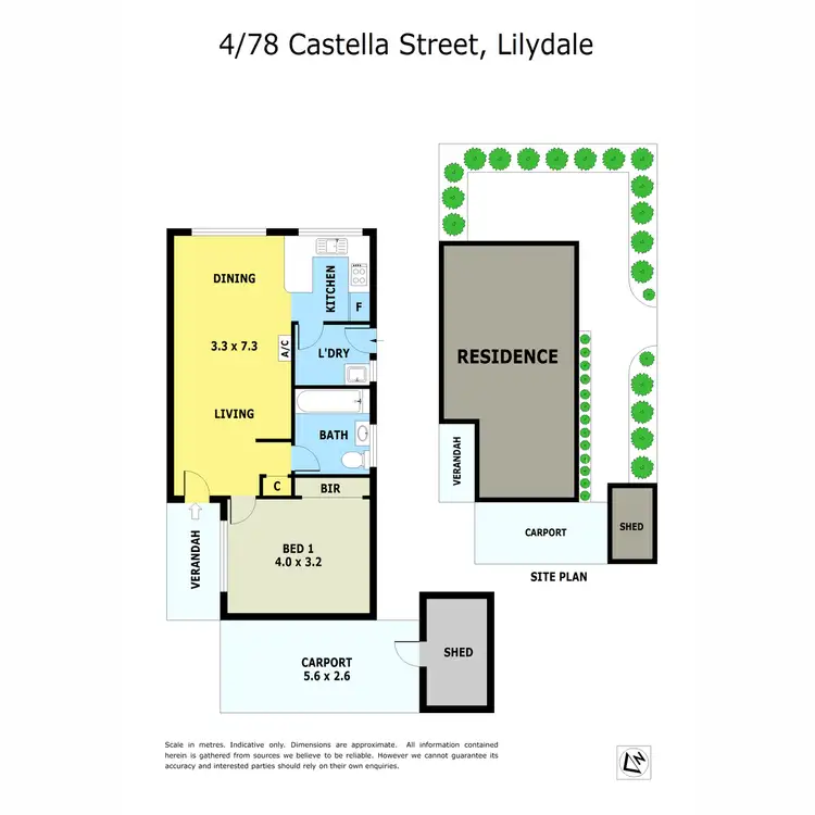 Floorplan of Homely unit listing, 4/78 Castella Street, Lilydale VIC 3140