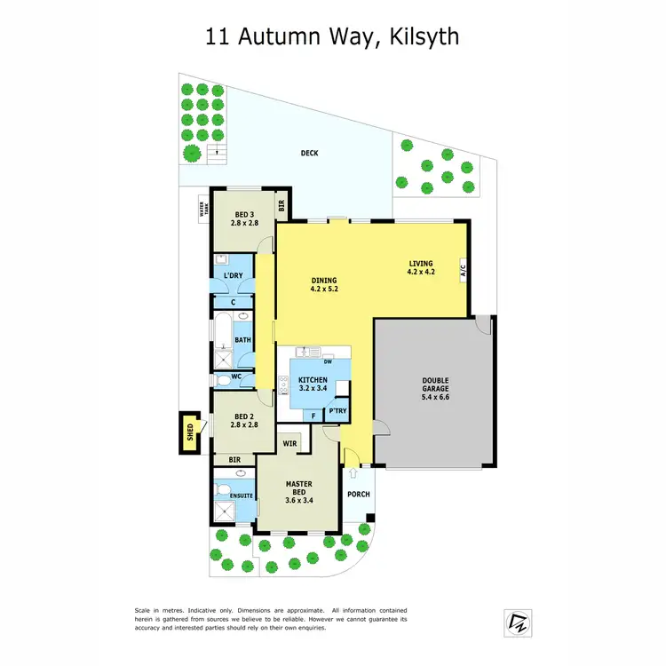 Floorplan of Homely unit listing, 11 Autumn Way, Kilsyth VIC 3137