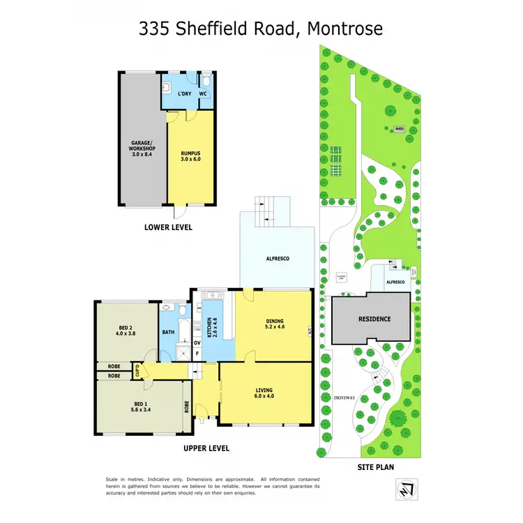 Floorplan of Homely house listing, 335 Sheffield Road, Montrose VIC 3765