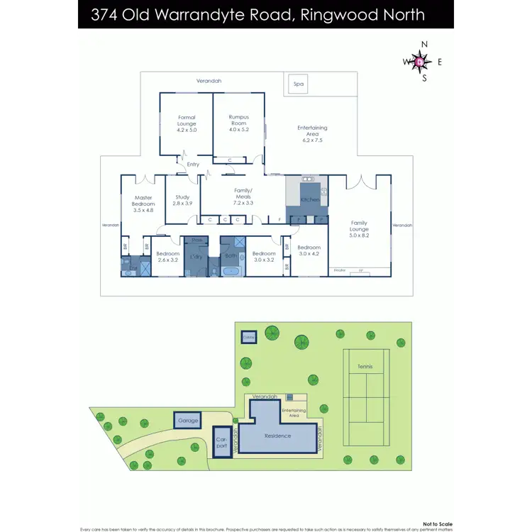 Floorplan of Homely house listing, 374 Old Warrandyte Road, Ringwood North VIC 3134