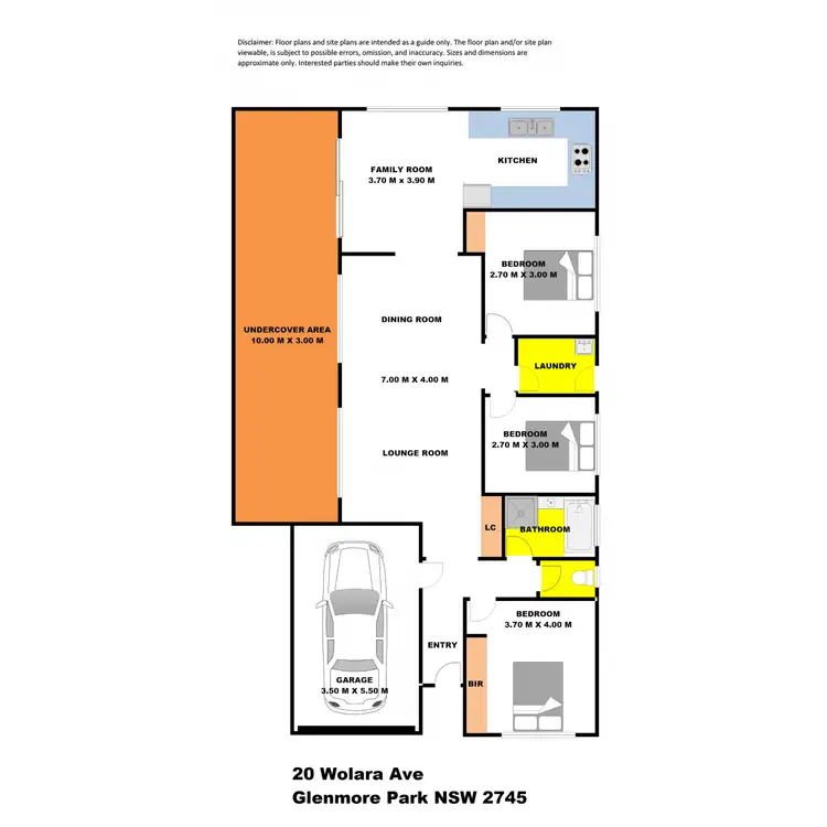 Floorplan of Homely house listing, 20 Wolara Avenue, Glenmore Park NSW 2745