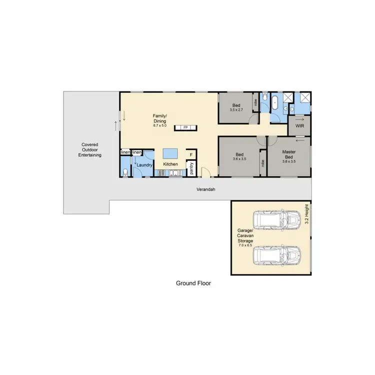 Floorplan of Homely house listing, 5 Sydney Street, Rye VIC 3941