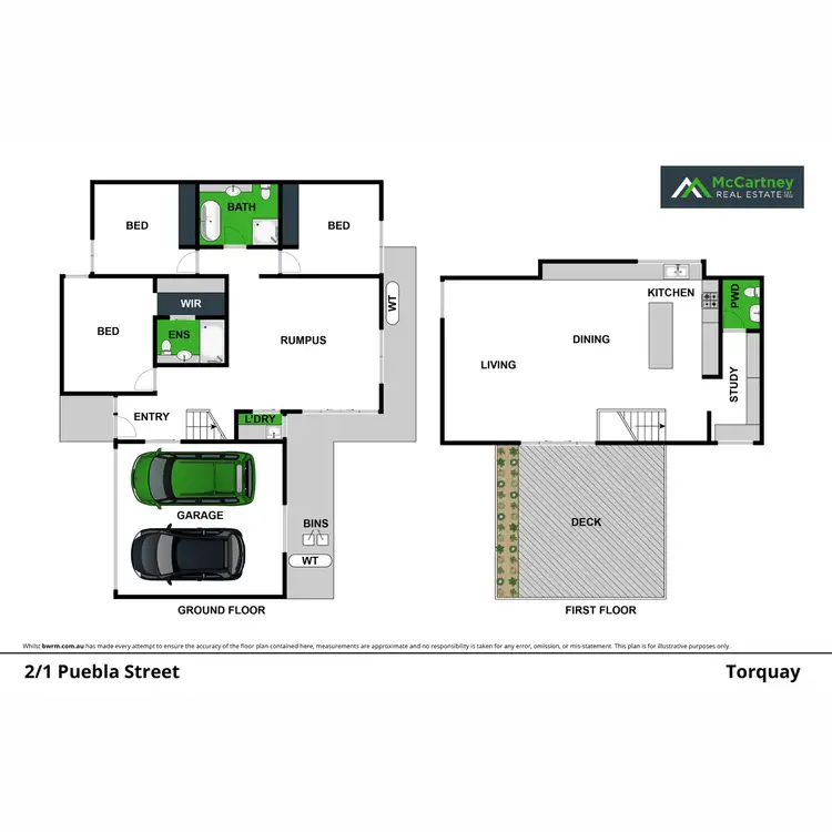 Floorplan of Homely townhouse listing, 2/1 Puebla Street, Torquay VIC 3228