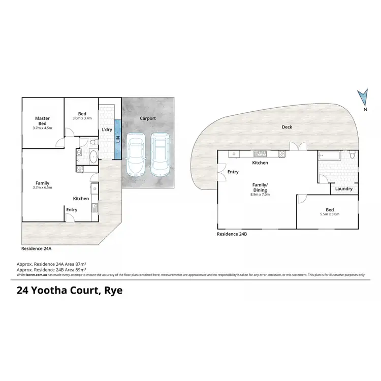 Floorplan of Homely house listing, 24 Yootha Court, Rye VIC 3941