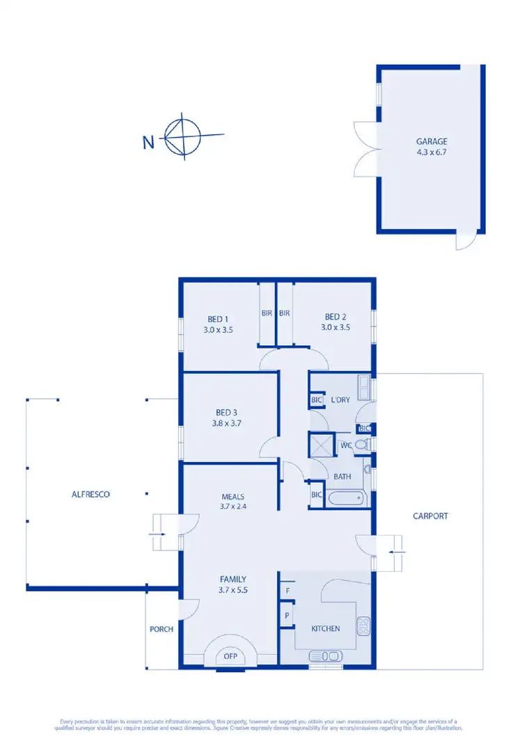 Floorplan of Homely house listing, 14 Beverley Crescent, Lara VIC 3212