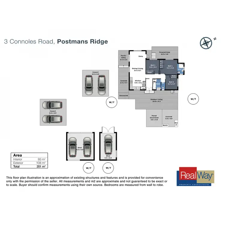 Floorplan of Homely house listing, 3 Connoles Road, Postmans Ridge QLD 4352
