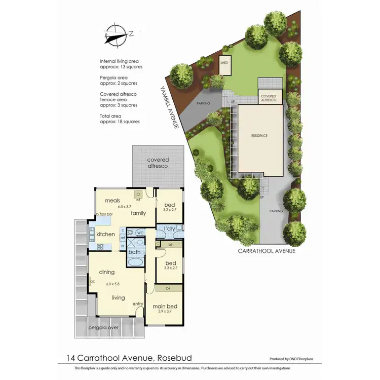 Floorplan of Homely house listing, 14 Carrathool Avenue, Rosebud VIC 3939
