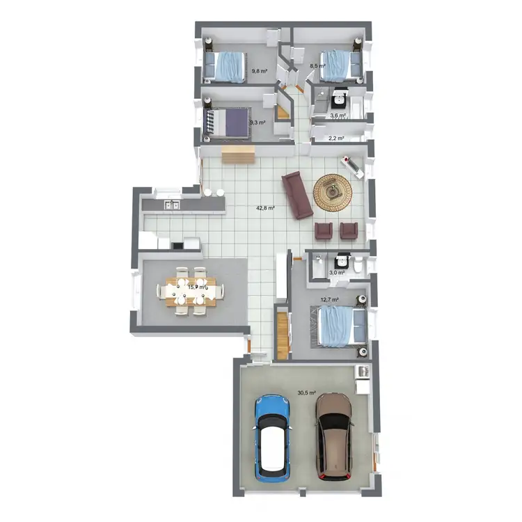 Floorplan of Homely unit listing, 30B Price Avenue, Kawana QLD 4701