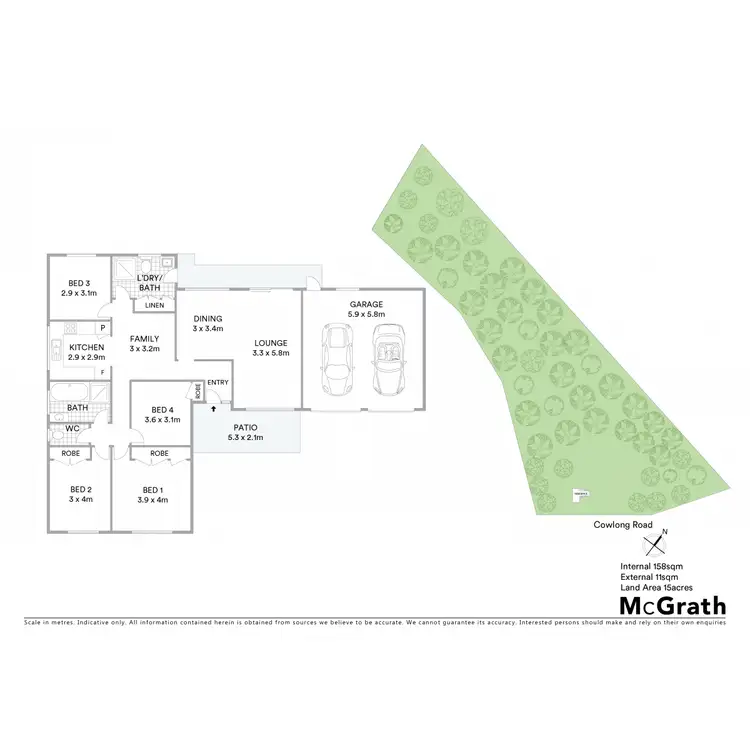 Floorplan of Homely house listing, 289 Cowlong Road, Mcleans Ridges NSW 2480