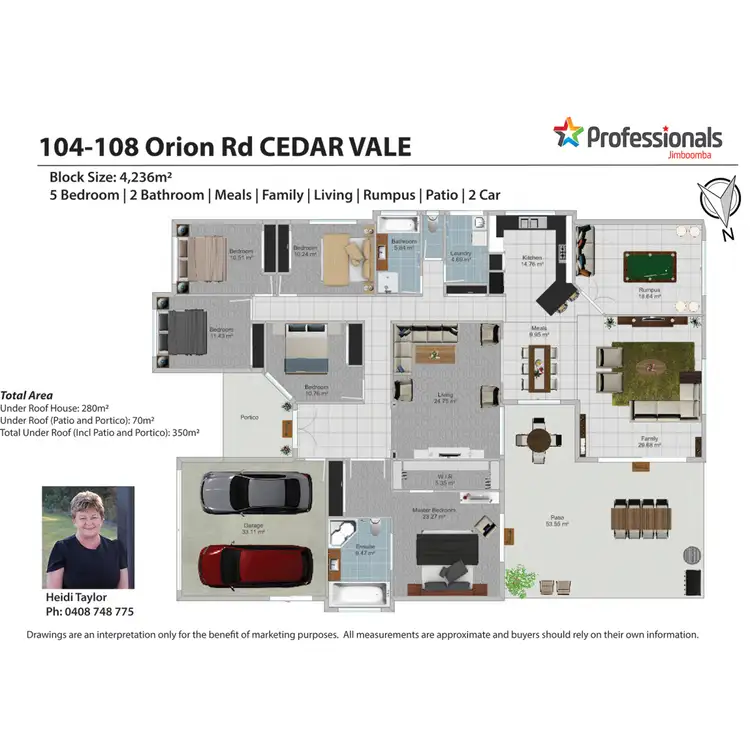 Floorplan of Homely house listing, 104-108 Orion Road, Cedar Vale QLD 4285