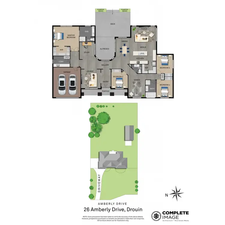 Floorplan of Homely house listing, 26 Amberly Drive, Drouin VIC 3818