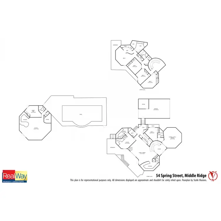 Floorplan of Homely house listing, 50-56 Spring Street, Middle Ridge QLD 4350