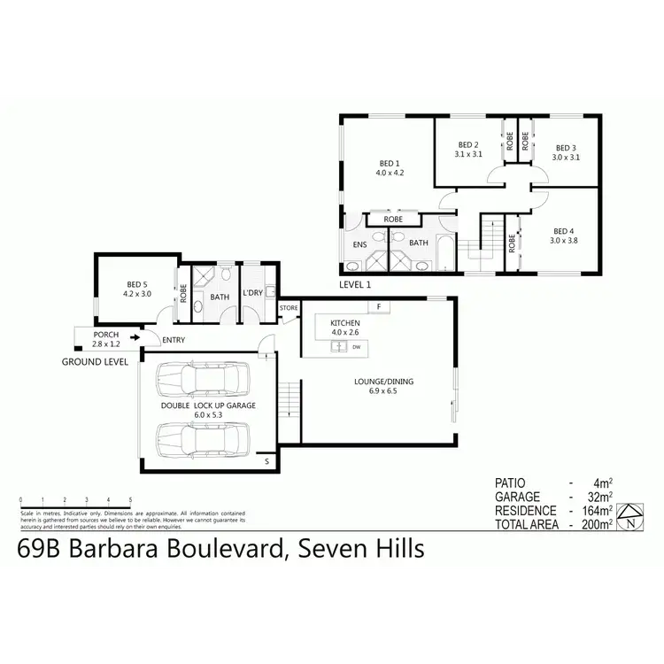 Floorplan of Homely house listing, 69B Barbara Boulevarde, Seven Hills NSW 2147