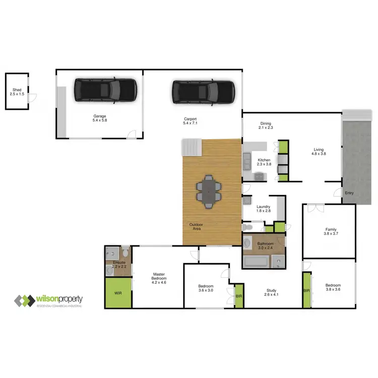 Floorplan of Homely house listing, 5 Laurence Grove, Traralgon VIC 3844