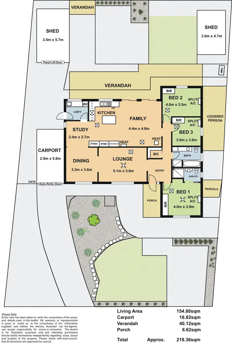 Floorplan of Homely house listing, 10 Baudin Avenue, Fairview Park SA 5126