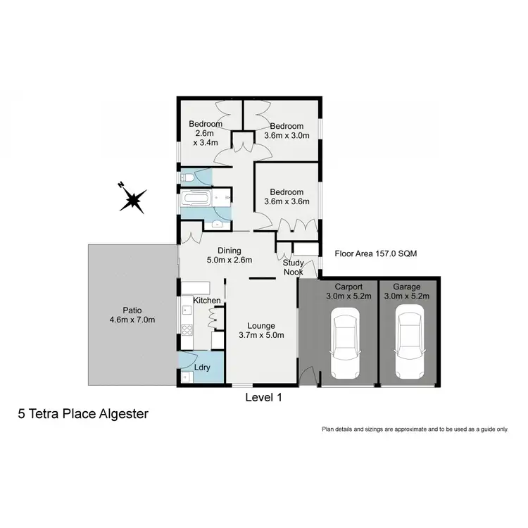 Floorplan of Homely house listing, 5 Tetra Place, Algester QLD 4115