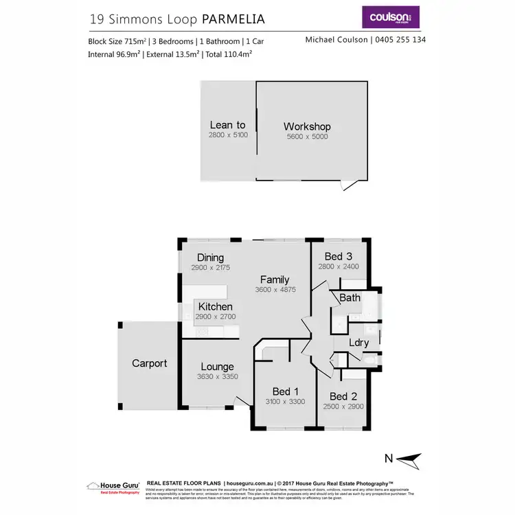 Floorplan of Homely house listing, 19 Simmons Loop, Parmelia WA 6167