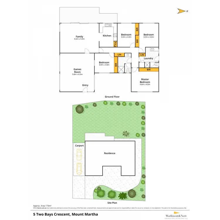 Floorplan of Homely house listing, 5 Two Bays Crescent, Mount Martha VIC 3934