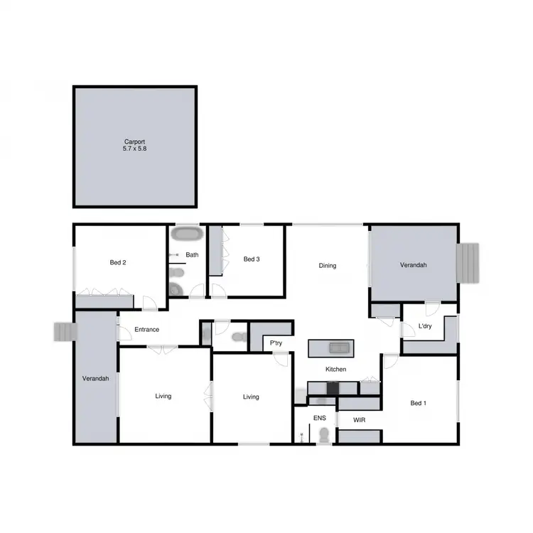 Floorplan of Homely house listing, 98 Highton Lane, Mansfield VIC 3722