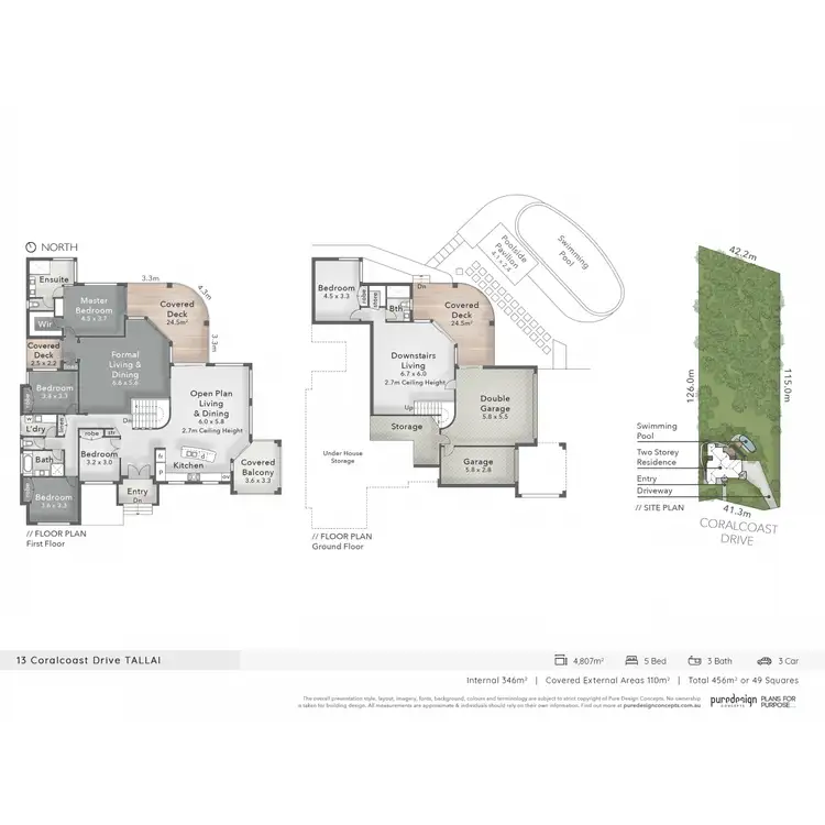 Floorplan of Homely house listing, 13-15 Coralcoast Drive, Tallai QLD 4213
