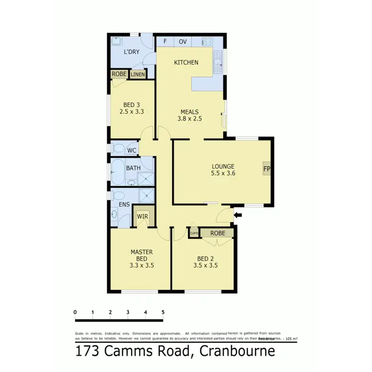 Floorplan of Homely house listing, 173 Camms Road, Cranbourne VIC 3977