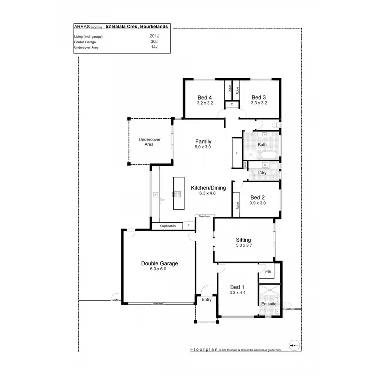 Floorplan of Homely house listing, 52 Balala Crescent, Bourkelands NSW 2650