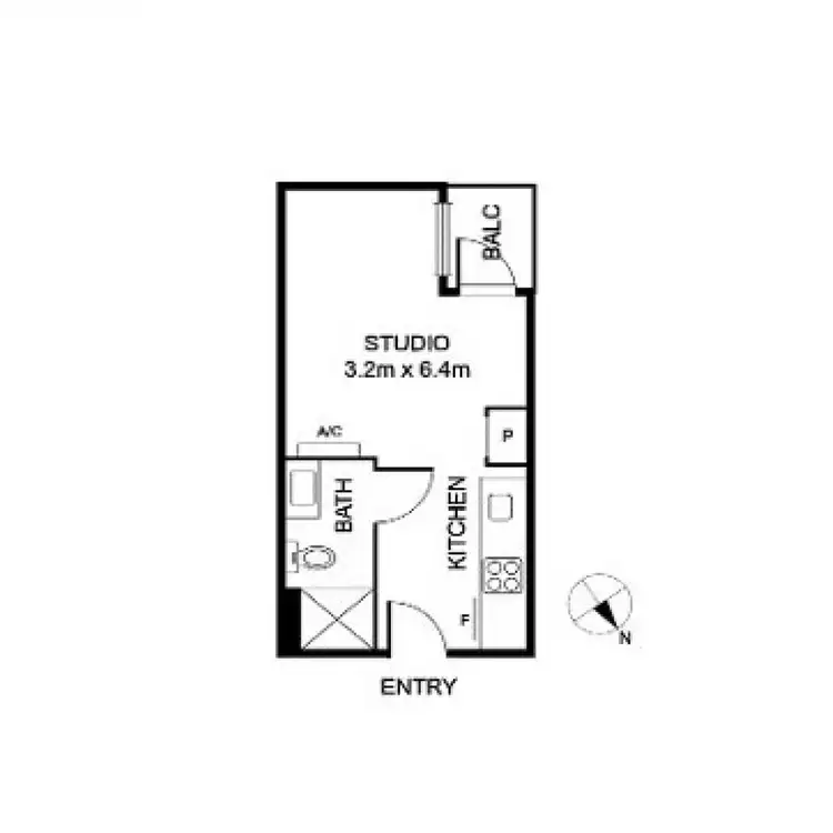 Floorplan of Homely apartment listing, 214/5 Dudley Street, Caulfield East VIC 3145
