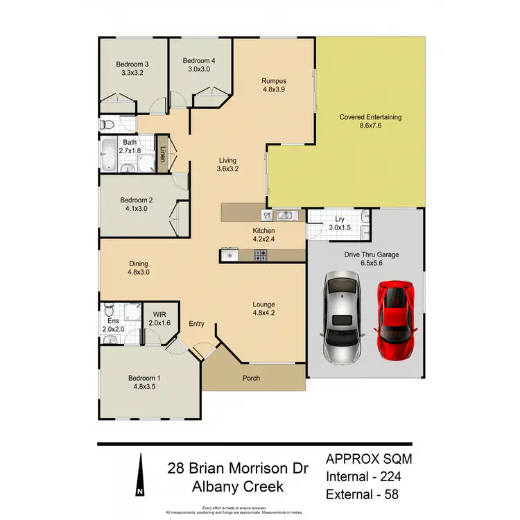 Floorplan of Homely house listing, 28 Brian Morrison Drive, Albany Creek QLD 4035